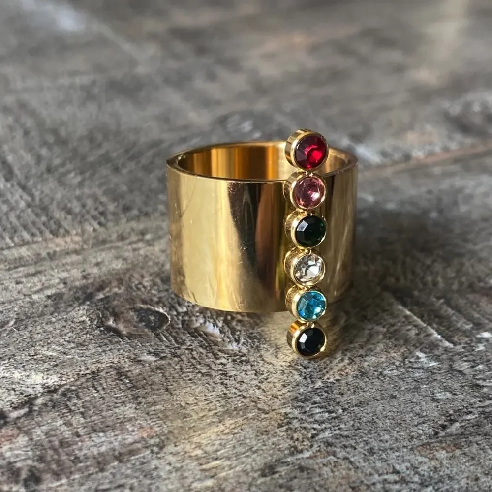 NEW Chakra Gold Statement Ring